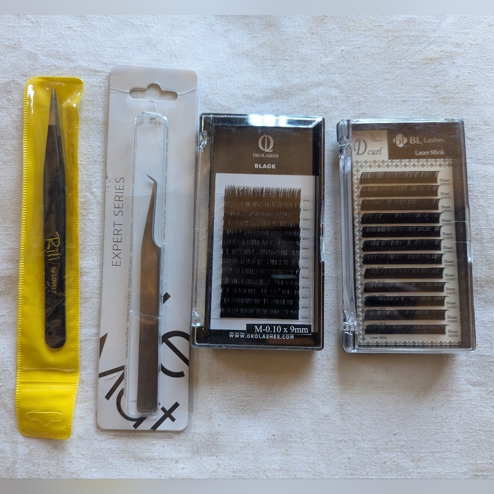 Eyelash Extensions Tweezer Set Tools Starter Kit Bl Lashes Okolashes